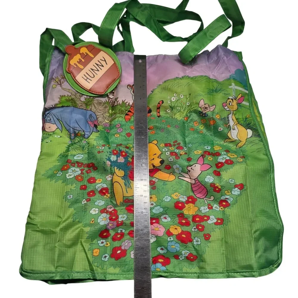 Disney Winnie the Pooh Foldable Reusable Tote Bag with Honey Pouch